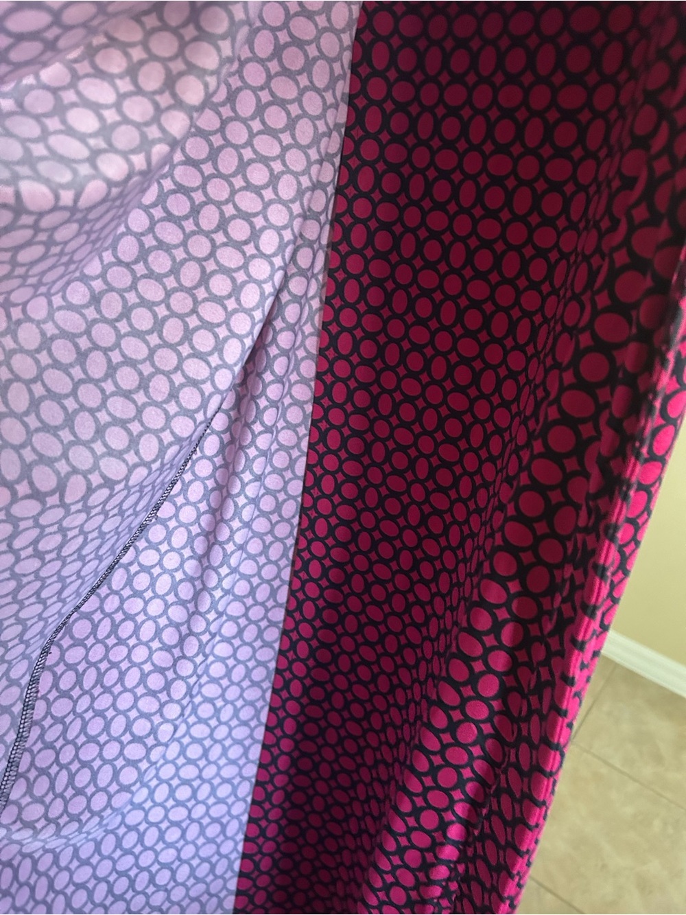 Emma & Michele Polka Dot Wrap Pink and Black Size PS Short Sleeve Maxi Dress - Picture 3 of 6